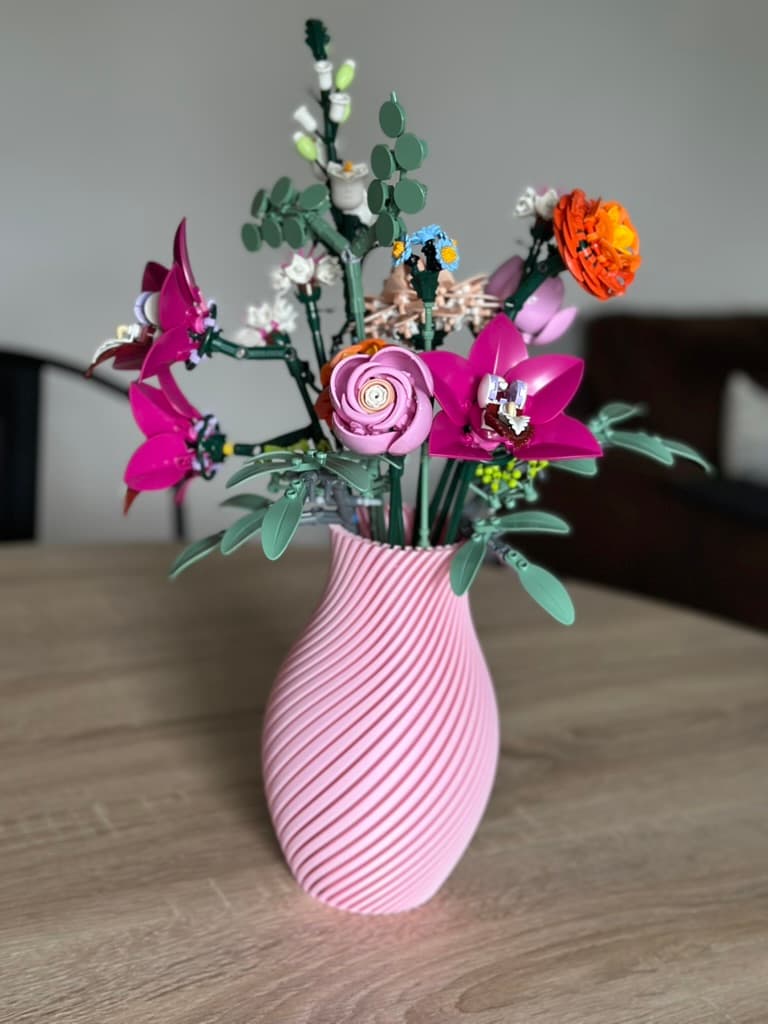 Vase bouquet Lego
